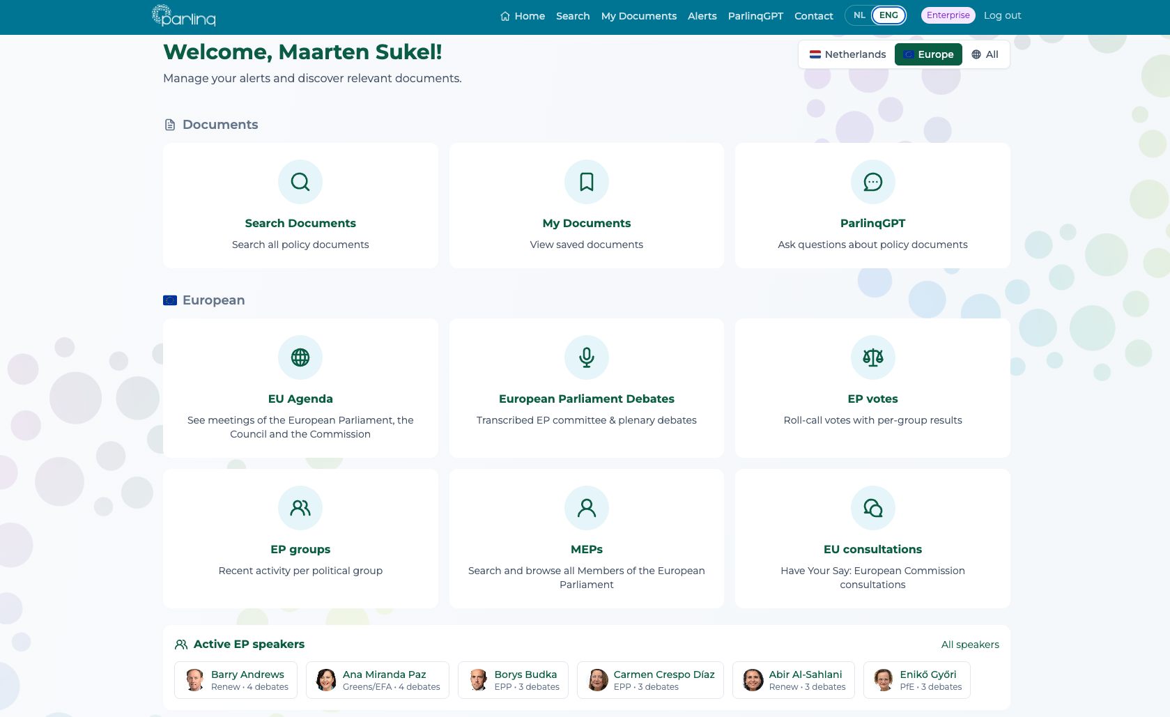 Parlinq Dashboard