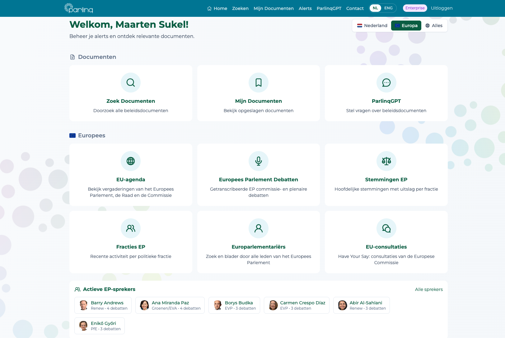 Parlinq Dashboard
